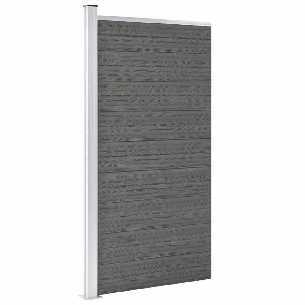 vidaXL Πάνελ Περίφραξης Γκρι 95 x 186 εκ. από WPC