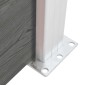 vidaXL Πάνελ Περίφραξης Γκρι 95 x 186 εκ. από WPC