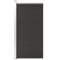vidaXL Πάνελ Περίφραξης Μαύρο 95 x 186 εκ. από WPC