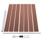 vidaXL Πάνελ Περίφραξης Καφέ 175 x 146 εκ. από WPC