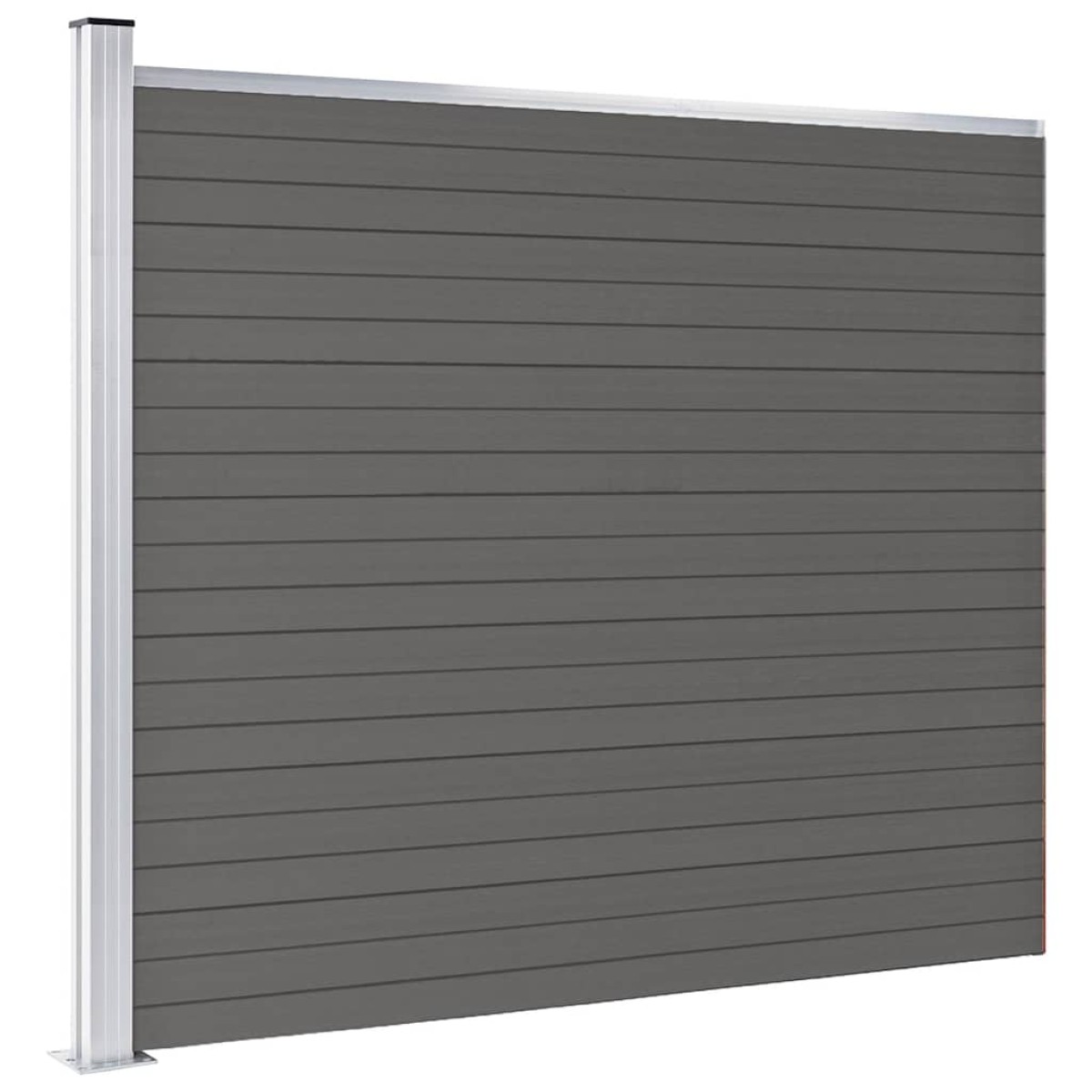 vidaXL Πάνελ Περίφραξης Γκρι 175 x 146 εκ. από WPC
