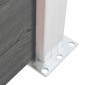 vidaXL Πάνελ Περίφραξης Γκρι 175 x 146 εκ. από WPC