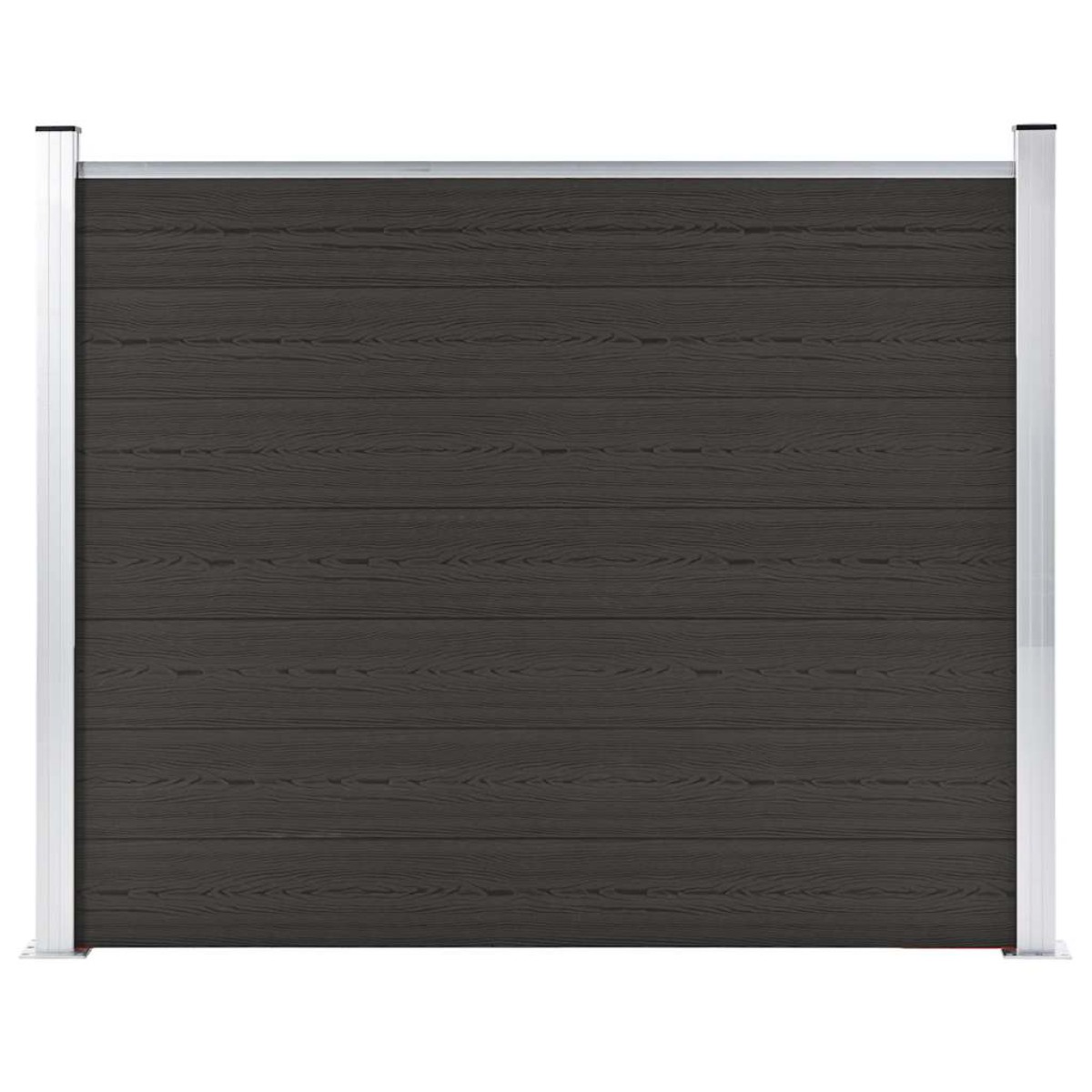 vidaXL Πάνελ Περίφραξης Μαύρο 180 x 146 εκ. από WPC