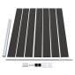 vidaXL Πάνελ Περίφραξης Μαύρο 175 x 146 εκ. από WPC