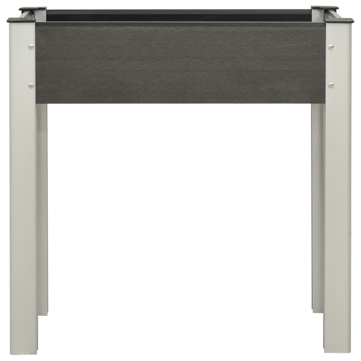 vidaXL Ζαρντινιέρα Υπερυψωμένη Γκρι 75 x 40 x 75 εκ. από WPC