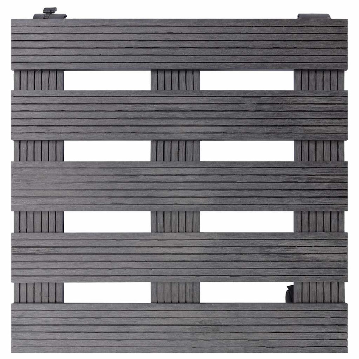 vidaXL Βάσεις για Γλάστρες με Ρόδες 2 τεμ. Γκρι 30x30x7,5 εκ. από WPC