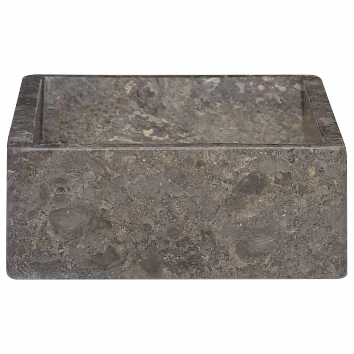 vidaXL Νιπτήρας Γυαλιστερό Γκρι 45 x 30 x 12 εκ. Μαρμάρινος
