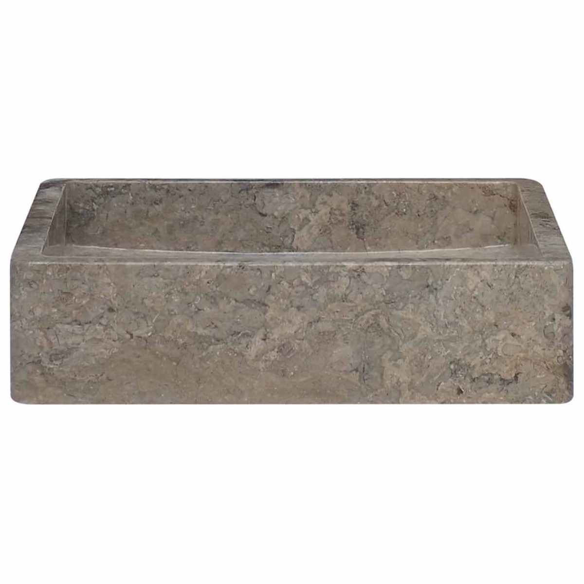 vidaXL Νιπτήρας Γκρι 40 x 40 x 10 εκ. Μαρμάρινος