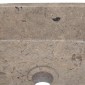vidaXL Νιπτήρας Γκρι 30 x 30 x 13 εκ. Μαρμάρινος