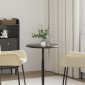 vidaXL Επιφάνεια Τραπεζιού Μαύρη Ø50 x 2,5 cm Μαρμάρινη