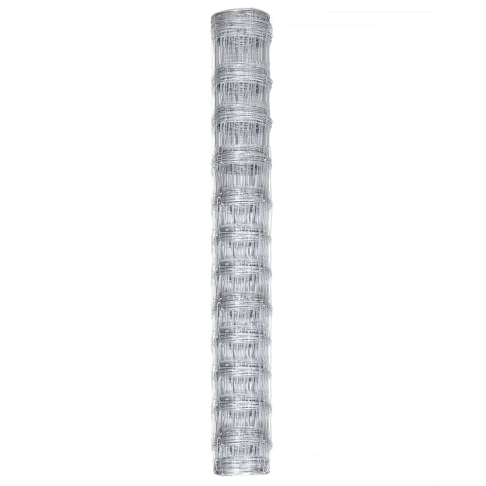 vidaXL Συρματόπλεγμα Περίφραξης Ασημί 50 x 1,25 μ. από Γαλβαν. Ατσάλι