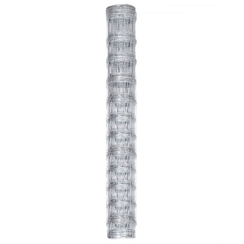 vidaXL Συρματόπλεγμα Περίφραξης Ασημί 50 x 1,25 μ. από Γαλβαν. Ατσάλι