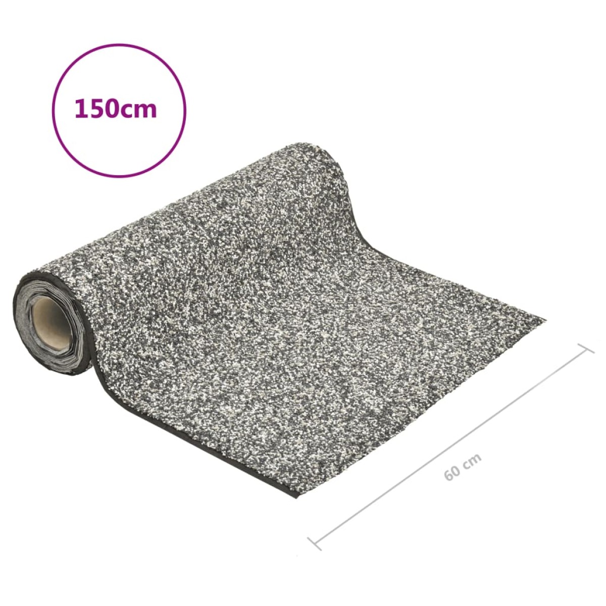 vidaXL Μεμβράνη Λίμνης με Όψη Πέτρας Γκρι 150 x 60 εκ.