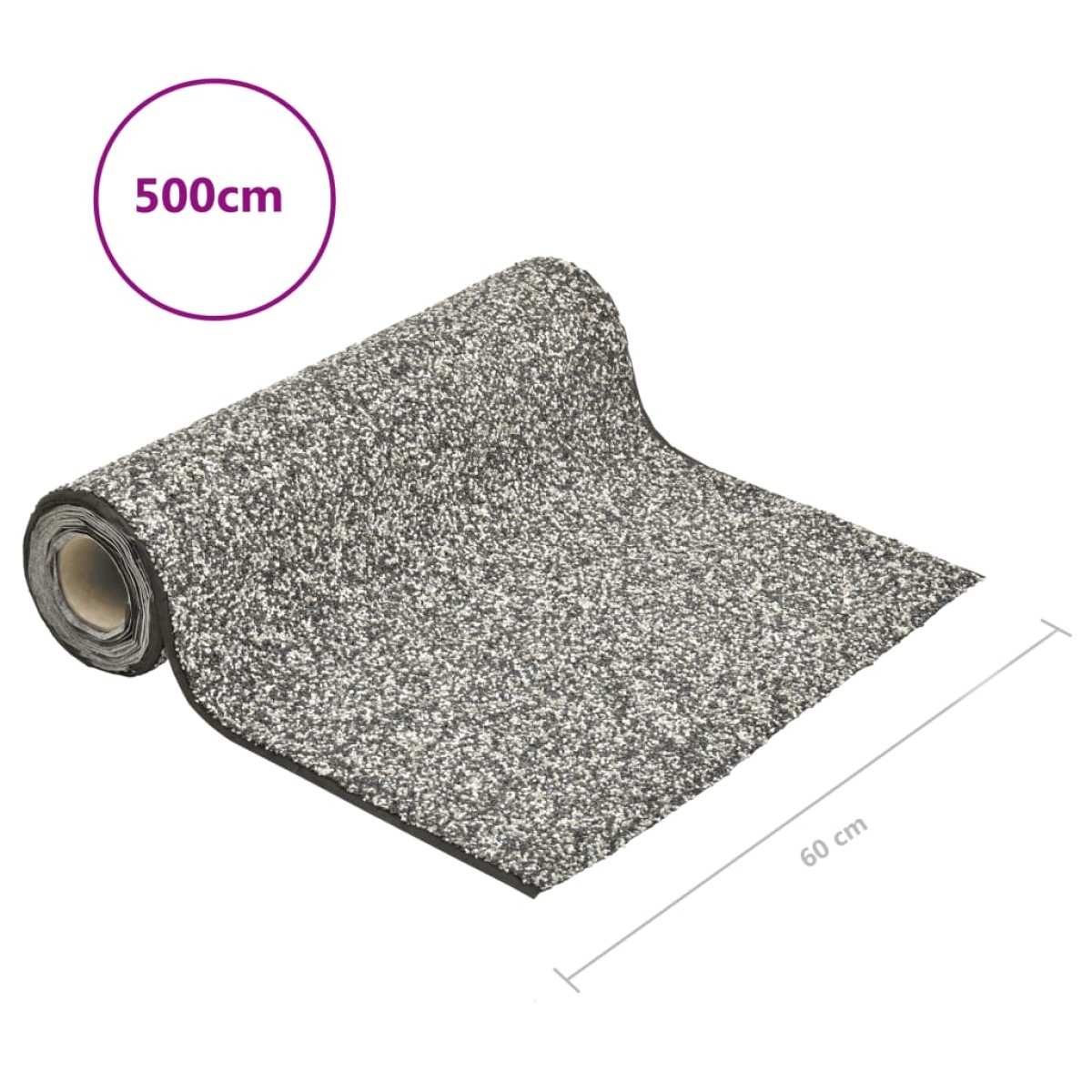 vidaXL Μεμβράνη Λίμνης με Όψη Πέτρας Γκρι 500 x 60 εκ.