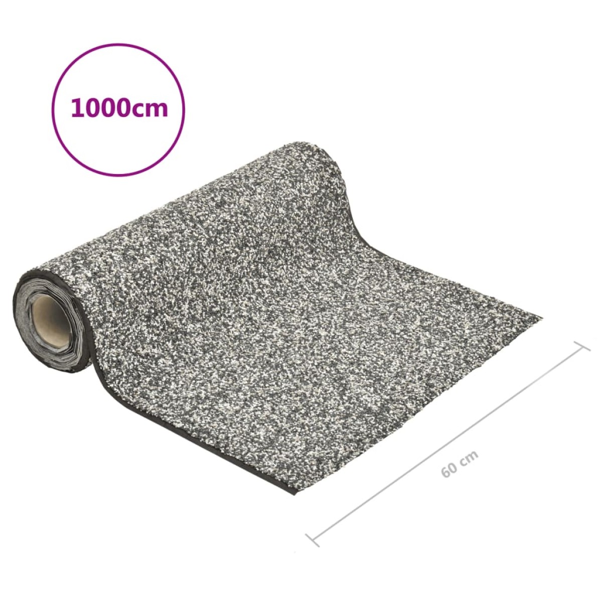 vidaXL Μεμβράνη Λίμνης με Όψη Πέτρας Γκρι 1000 x 60 εκ.
