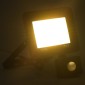 vidaXL Προβολέας LED με Αισθητήρα Θερμό Λευκό 30 W