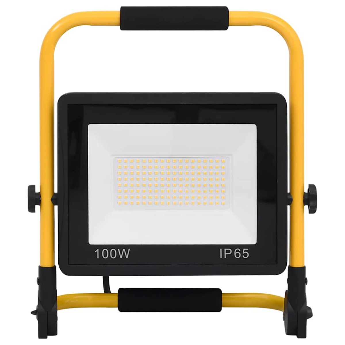 vidaXL Προβολέας LED με Λαβή Θερμό Λευκό 100 W