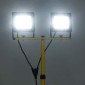 vidaXL Προβολέας LED με Τρίποδο Ψυχρό Λευκό 2 x 100 W