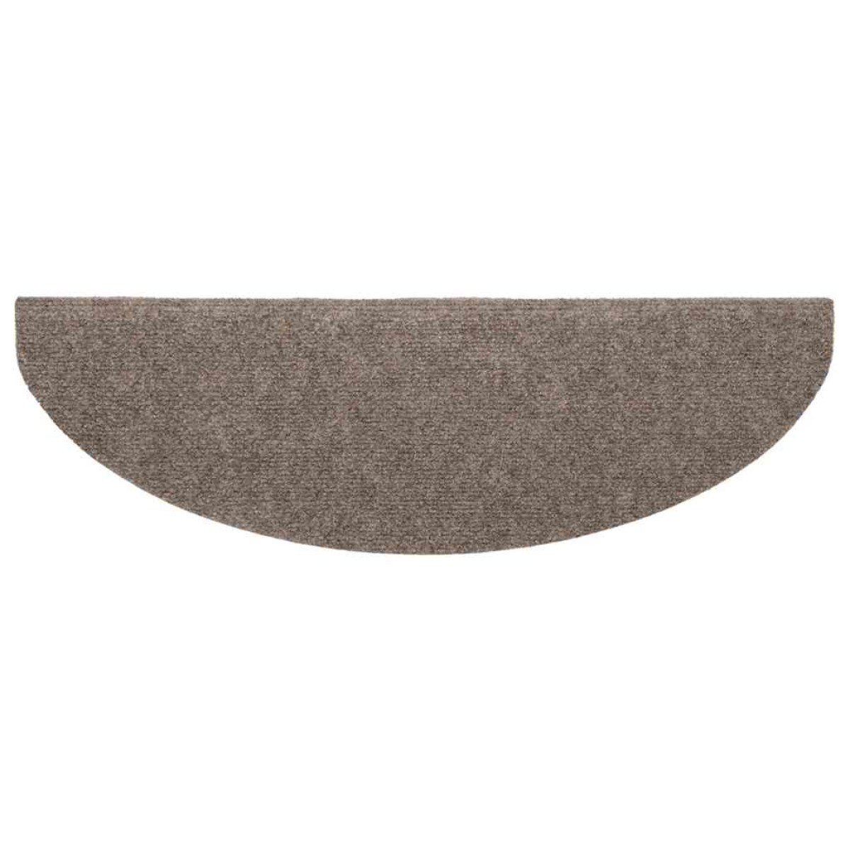 vidaXL Πατάκια Σκάλας Αυτοκόλ. 10 τεμ. Κρεμ 65x21x4 εκ. Βελονιασμένα