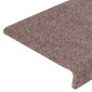 vidaXL Πατάκια Σκάλας 5 τεμ. Καφέ 65x21x4 εκ. Βελονιασμένα