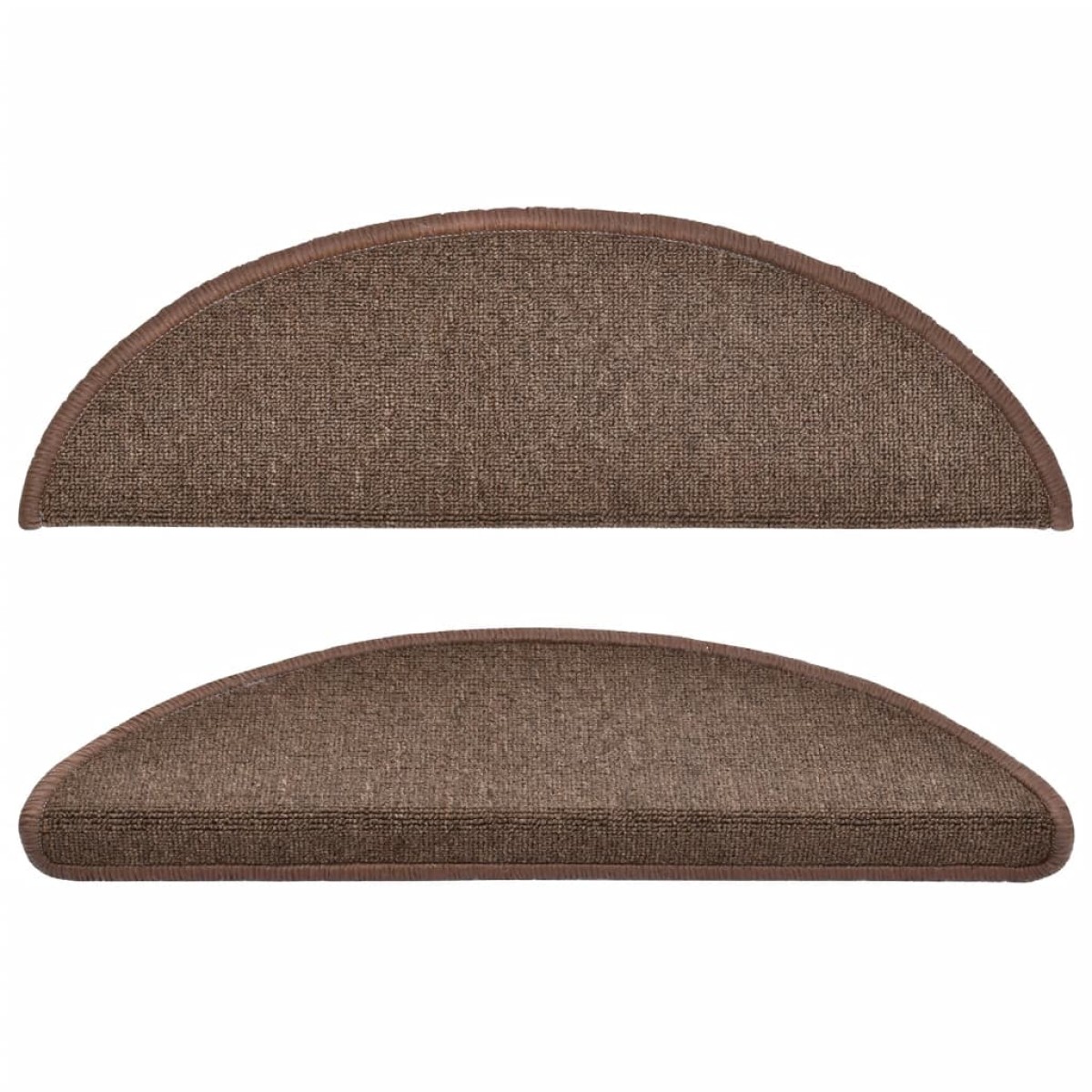 vidaXL Πατάκια Σκάλας 10 τεμ. Coffee Brown 56x17x3 εκ.