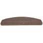 vidaXL Πατάκια Σκάλας 10 τεμ. Coffee Brown 65x24x4 εκ.