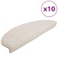 vidaXL Πατάκια Σκάλας 10 τεμ. Λευκά 65 x 21 x 4 εκ.