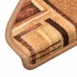 vidaXL Πατάκια Σκάλας Αυτοκόλλητα 5 τεμ. Μπεζ 65x21x4 εκ.