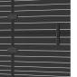 vidaXL Καμπίνα Μπανιέρας Πτυσσόμενη Μαύρη 80 x 140 εκ. από ESG