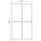 vidaXL Καμπίνα Μπανιέρας Πτυσσόμενη Μαύρη 80 x 140 εκ. από ESG
