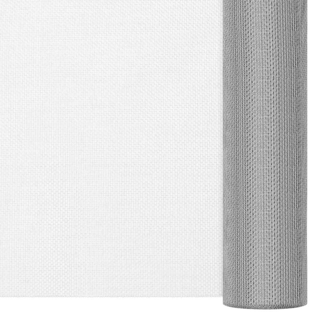 vidaXL Δικτυωτό Πλέγμα Ασημί 112 x 2000 εκ. από Ανοξείδωτο Ατσάλι