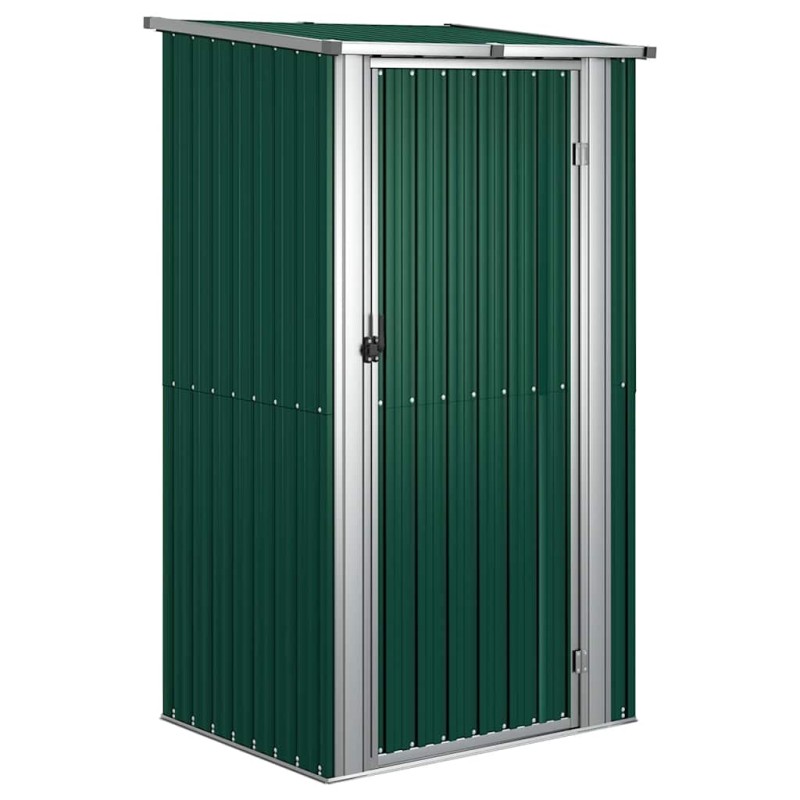 vidaXL Αποθήκη Κήπου Πράσινη 118,5 x 97 x 209,5 εκ. από Γαλβανισμένο Ατσάλι