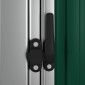vidaXL Αποθήκη Κήπου Πράσινη 118,5x97x209,5 εκ. Γαλβανισμένο Ατσάλι