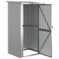 vidaXL Αποθήκη Κήπου Γκρι 118,5 x 97 x 209,5 εκ. Γαλβανισμένο Ατσάλι