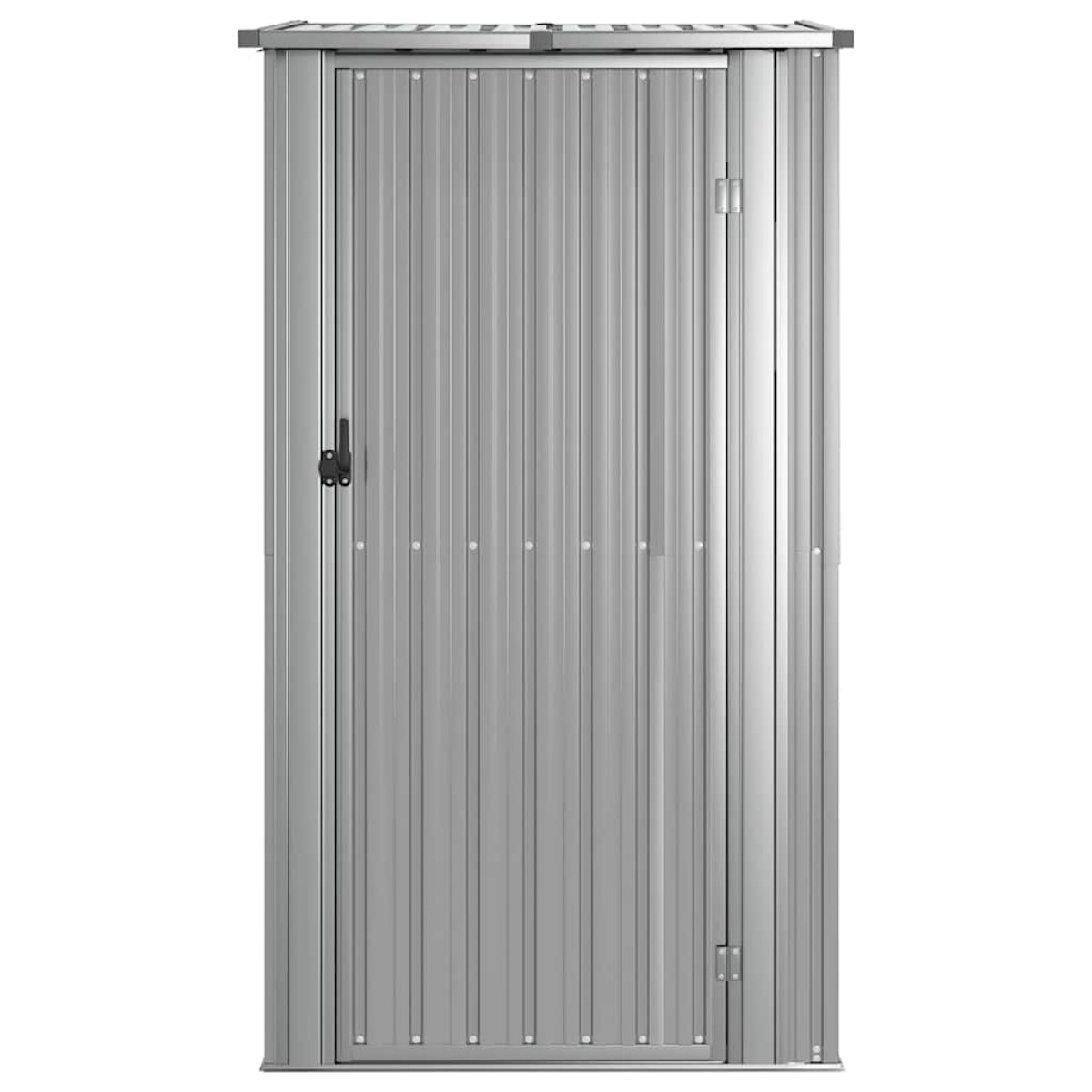 vidaXL Αποθήκη Κήπου Γκρι 118,5 x 97 x 209,5 εκ. Γαλβανισμένο Ατσάλι
