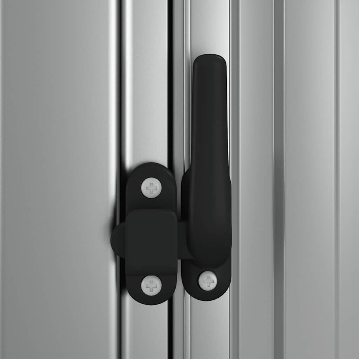 vidaXL Αποθήκη Κήπου Γκρι 118,5 x 97 x 209,5 εκ. Γαλβανισμένο Ατσάλι