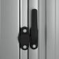 vidaXL Αποθήκη Κήπου Γκρι 118,5 x 97 x 209,5 εκ. Γαλβανισμένο Ατσάλι