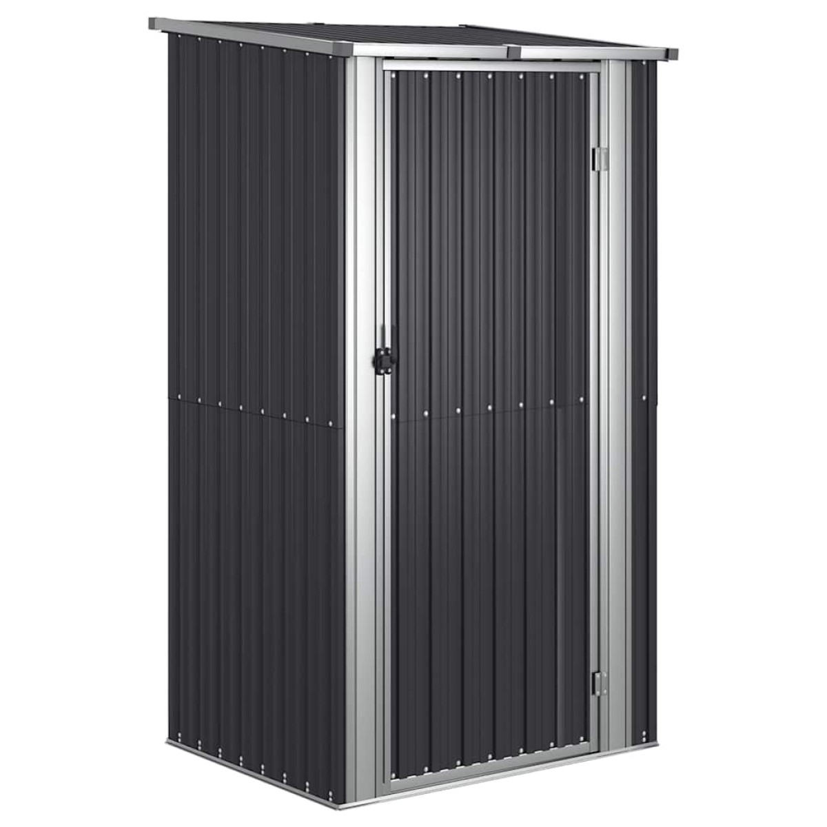 vidaXL Αποθήκη Κήπου Ανθρακί 118,5x97x209,5 εκ. Γαλβανισμένο Ατσάλι