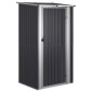 vidaXL Αποθήκη Κήπου Ανθρακί 118,5x97x209,5 εκ. Γαλβανισμένο Ατσάλι