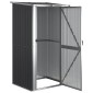 vidaXL Αποθήκη Κήπου Ανθρακί 118,5x97x209,5 εκ. Γαλβανισμένο Ατσάλι