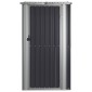 vidaXL Αποθήκη Κήπου Ανθρακί 118,5x97x209,5 εκ. Γαλβανισμένο Ατσάλι