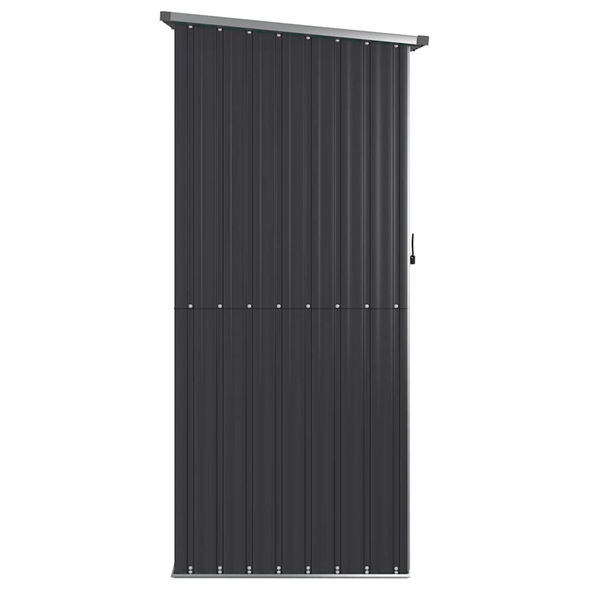 vidaXL Αποθήκη Κήπου Ανθρακί 118,5x97x209,5 εκ. Γαλβανισμένο Ατσάλι