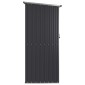 vidaXL Αποθήκη Κήπου Ανθρακί 118,5x97x209,5 εκ. Γαλβανισμένο Ατσάλι
