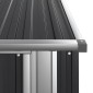 vidaXL Αποθήκη Κήπου Ανθρακί 118,5x97x209,5 εκ. Γαλβανισμένο Ατσάλι