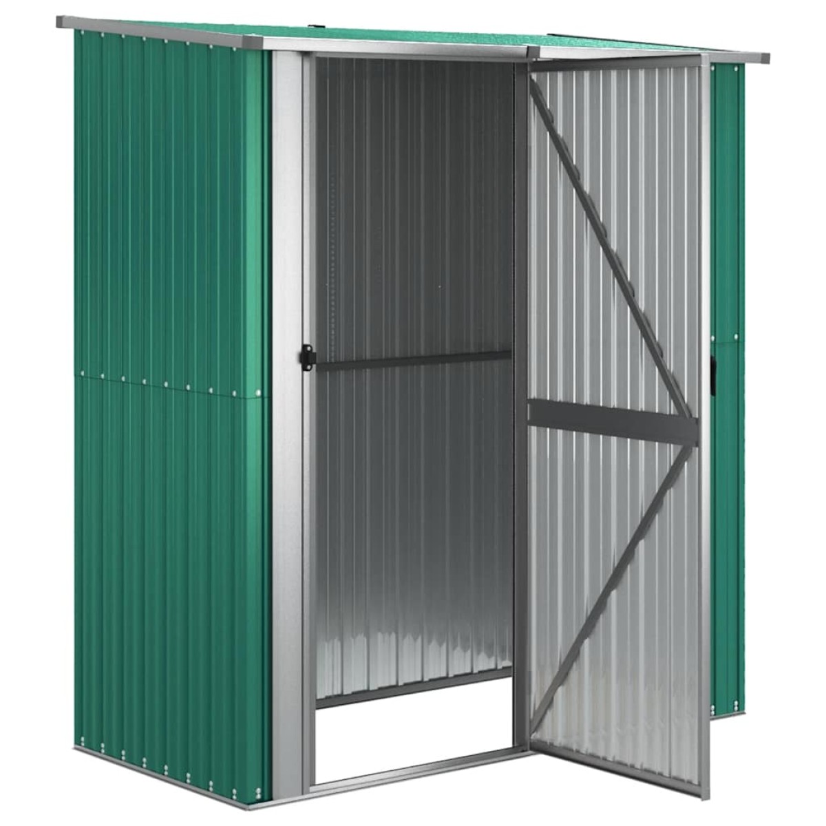 vidaXL Αποθήκη Κήπου Πράσινη 180,5x97x209,5 εκ. από Γαλβαν. Ατσάλι
