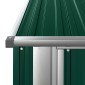 vidaXL Αποθήκη Κήπου Πράσινη 180,5x97x209,5 εκ. από Γαλβαν. Ατσάλι