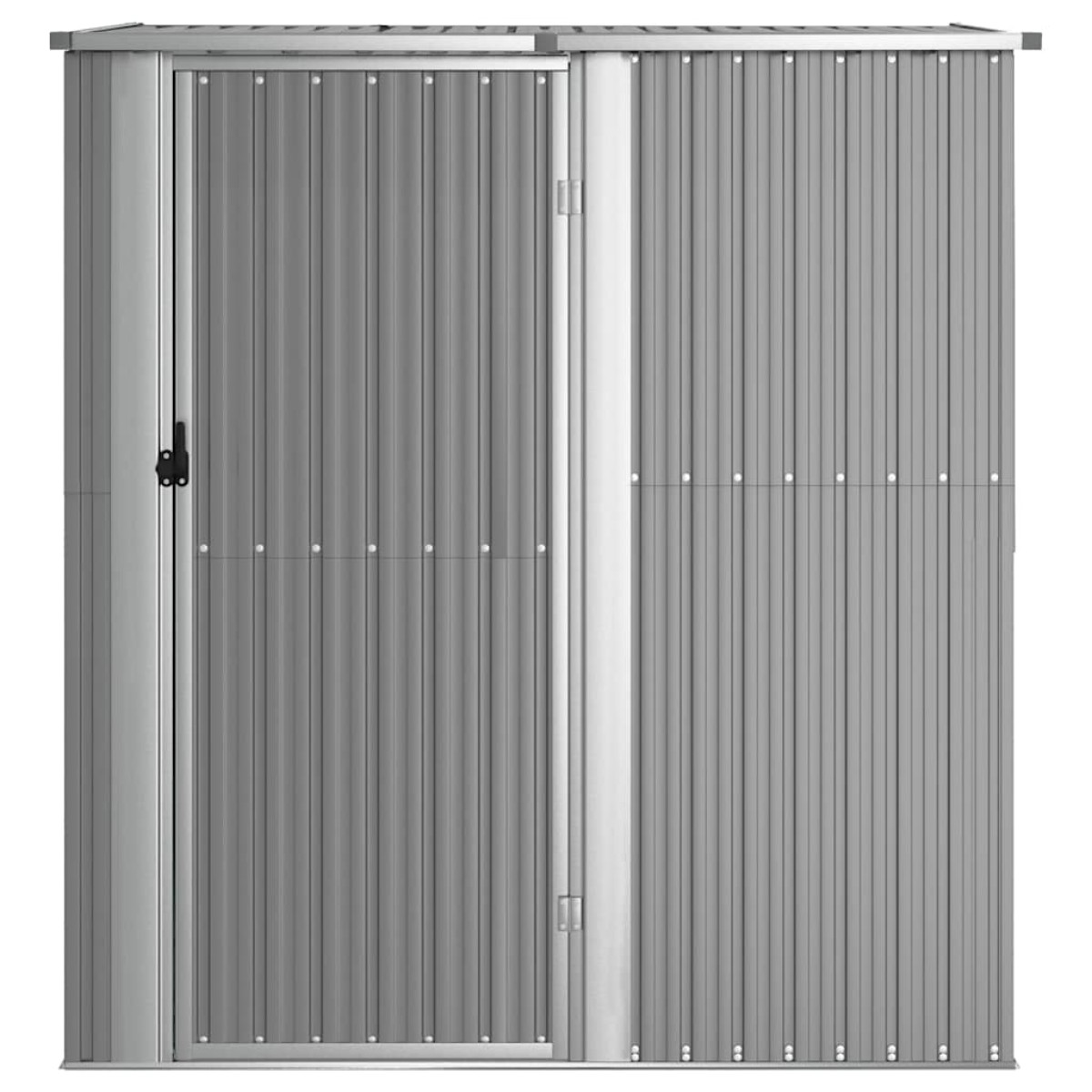 vidaXL Αποθήκη Κήπου Γκρι 180,5 x 97 x 209,5 εκ. από Γαλβαν. Ατσάλι