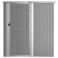 vidaXL Αποθήκη Κήπου Γκρι 180,5 x 97 x 209,5 εκ. από Γαλβαν. Ατσάλι
