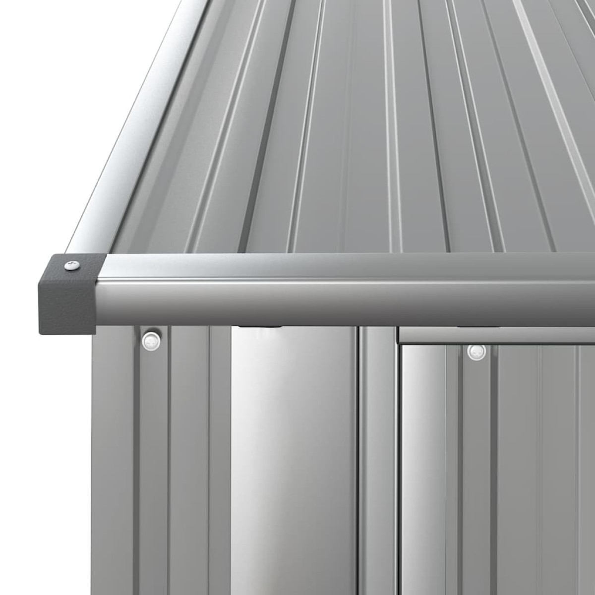 vidaXL Αποθήκη Κήπου Γκρι 180,5 x 97 x 209,5 εκ. από Γαλβαν. Ατσάλι
