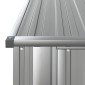 vidaXL Αποθήκη Κήπου Γκρι 180,5 x 97 x 209,5 εκ. από Γαλβαν. Ατσάλι